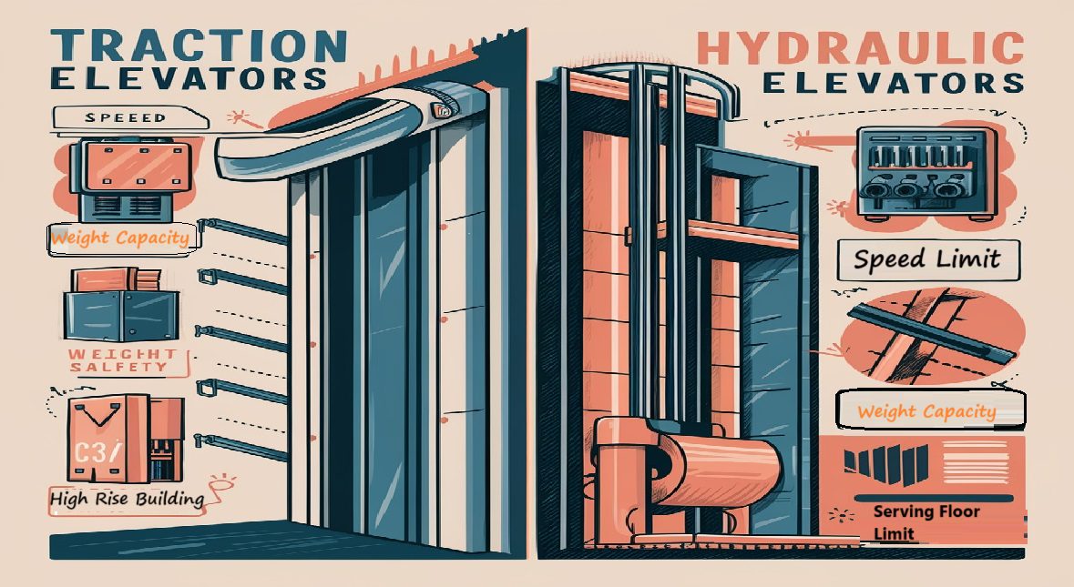 traction vs. hydraulic elevators